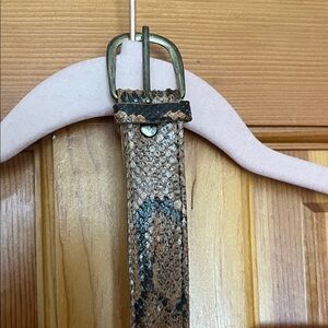 Brown Snakeskin Belt